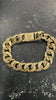 9ct vintage bark effect bracelet 9"