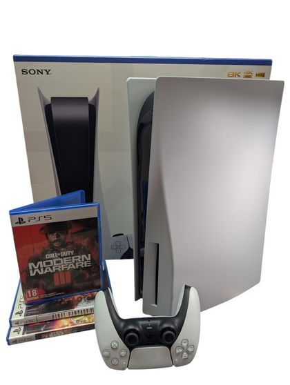 SONY PS5 PLAYSTATION 5 PS5 DISC CONSOLE WITH 3 GAMES BOXED