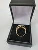 9K Gold Ring with Stone, Hallmarked 375, 3.50Grams, Size: L, Box Included