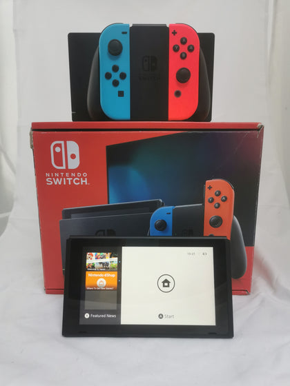 Nintendo Switch Console - Neon Red / Neon Blue , ALL CONTENTS INCLUDED *GREAT CONDITION*