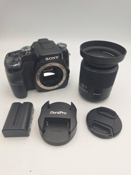 Sony alpha DSLR a100 Digital Camera with 18-70mm lens, battery and charger UNBOXED