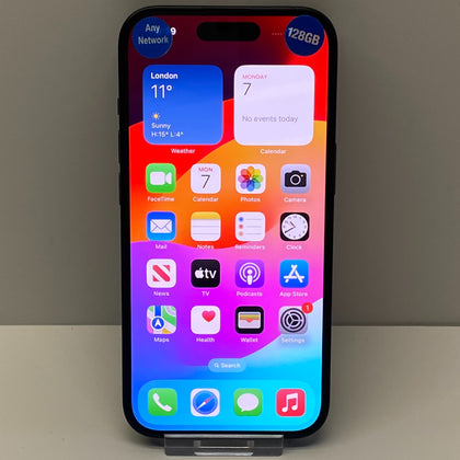 Apple iPhone 15 Unlocked Model A3090 128GB in Black