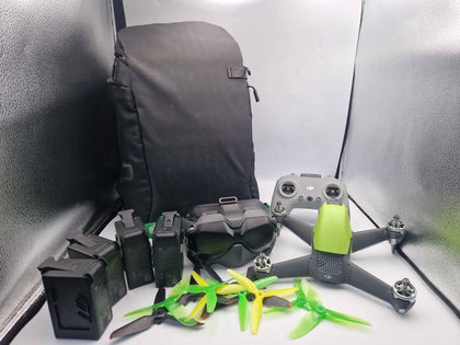 DJI FPV Combo Quadcopter Drone Grey – Full Kit with Goggles, Controller, 4x Batteries, Propellers & Chargers