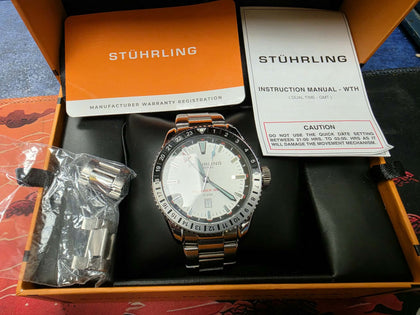 Stuhrling Voyager gmt 4017.3 watch