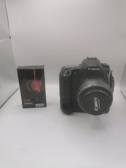 Canon EOS 60D Body with Canon EF 28-90mm f/4-5.6 Silver lens and Meike Battery pack