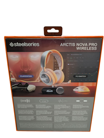 BRAND NEW Steelseries Arctis Nova Pro Wireless Headset 61524 - Multi-Platform, White PRESTON STORE
