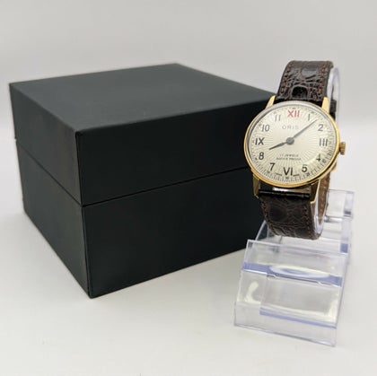 Oris Vintage Hand Winding Mechanical 17 Jewels Men's Wrist Watch - Swiss Made