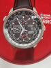 Citizen Eco-Drive Red Arrows Chronograph Stainless Steel/Black Leather Strap-Scratched Face
