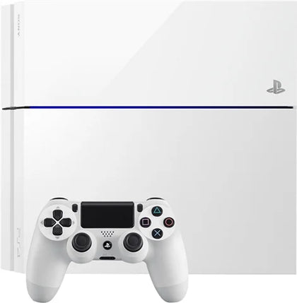 Playstation 4 Console, 500GB White, Unboxed **Slow Disc Tray**