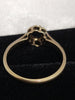 9ct Yellow Gold Ring with Clear & Blue Stones - Size N - 1.68g