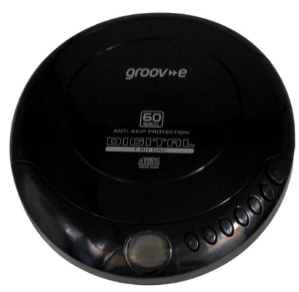 Groove Portable CD Player (Battery Operated) With Ear on Headphones (Wired)