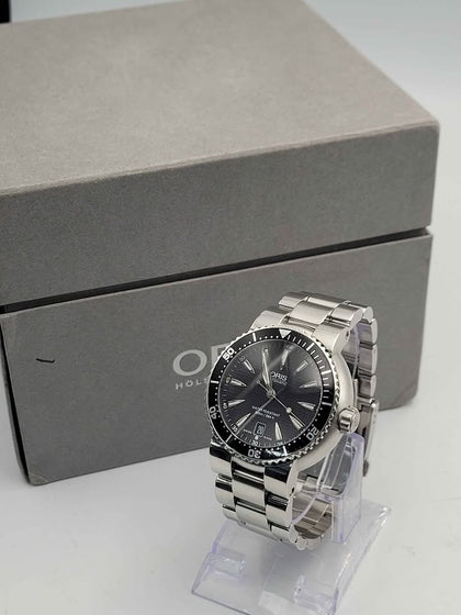Oris TT1 Divers Automatic Black Wave Dial Watch – Ref. 7533P – 2009 – Swiss Made – Boxed