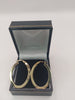 9k Gold oval Hoop Earrings 2.2G HALLMARKED(375)&TESTED