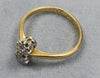 18ct Gold Diamond Ring Size M