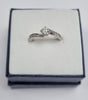 18ct White Gold Diamond Ring size L