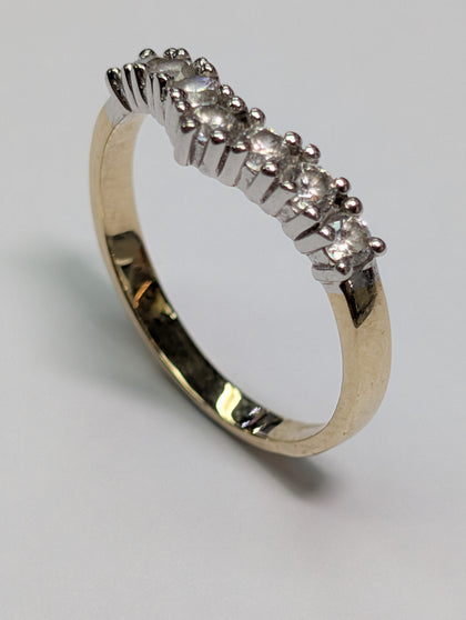9ct Gold Wishbone Ring