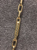 14ct Yellow Gold Paperclip Style Chain 22"