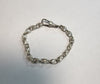 925 Silver Patterned Tulip Bracelet - 8" Length - 18.50G - New