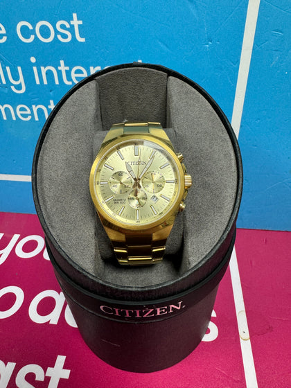 Citizen Quartz Men's Gold Chronograph | Earifin.co.uk.