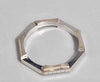 18CT White Gold Gucci Link To Love Ring 3.5G HM Size N In Purple Box