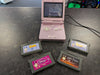 Pink Nintendo Advance Sp Console With 5 Games