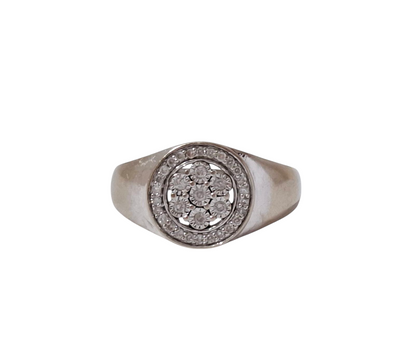 9 Carat White Gold Ring Size U