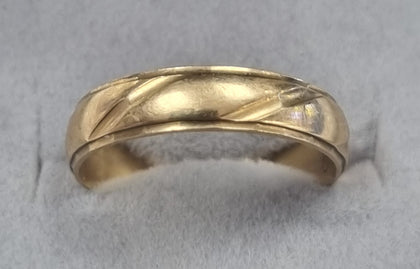 9CT GOLD RING SIZE O1/2 LEYLAND