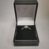 9K White Gold Ring, 375 Hallmarked, CZ Stones, 2.10Grams, Size: N, Box Included