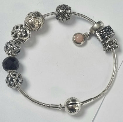 Pandora bracelet 16cm with charms