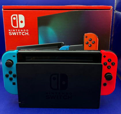 Nintendo Switch Console 32GB Neon Red / Blue Boxed - Chesterfield