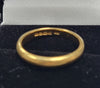 22ct Yellow Gold Band Ring - 3.9G - Size M - Hallmarked