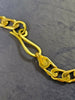 9ct Gold Curb Necklace Apx 15g (18")