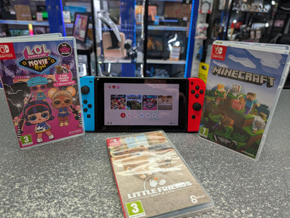 Nintendo Switch Console + 3 Games