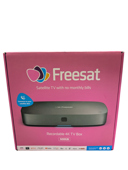 BRAND NEW FREESAT 4K TV BOX RECORDABLE