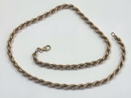 9ct Gold Rope chain 18