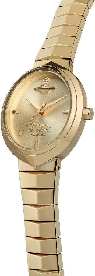 Vivienne Westwood Armour Gold Dial Bracelet Watch