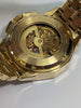Bulova Octava Crystal Gold Plated Watch Boxed