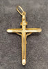 9ct Yellow & White Gold Crucifix