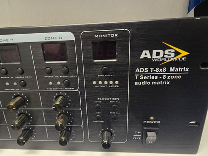 ads t-8x8 zone audio matrix