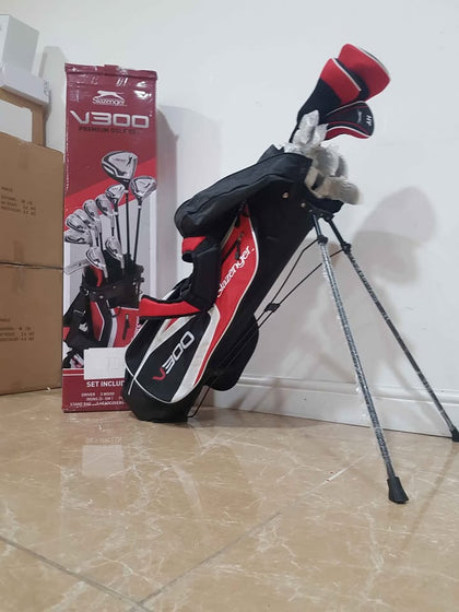 Slazenger V300 PREMIUM FULL GOLF SET, GRAPHITE WOODS/STEEL IRONS, BOXED