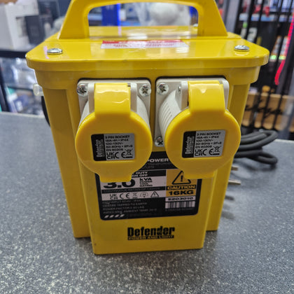 DEFENDER 3.0 110V TRANSFORMER COLLECTION FROM OUR PRESTON STORE.