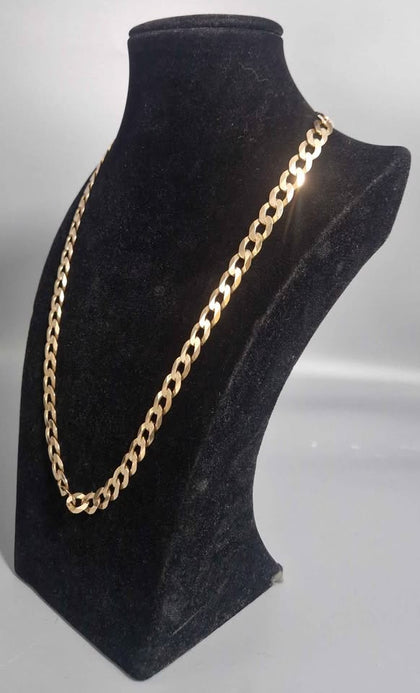 9ct GOLD NECKLACE 375 29.4G 20'' in Length