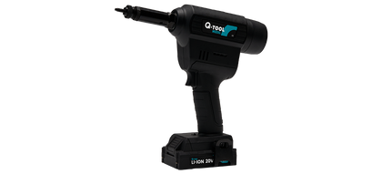 Battery Driven Riveting Tool Q-Tool N12XL 2 x battery, 1 x charger & Case