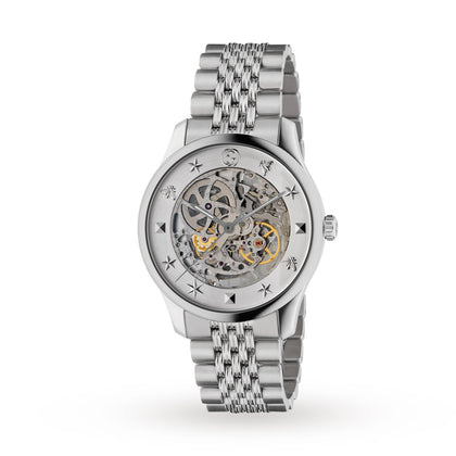 Gucci Watch G-Timeless Mens Skeleton Watch YA126357
