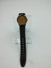 SEIKO QUARTZ 69176 GOLD FACE BLACK RUBBER STRAP