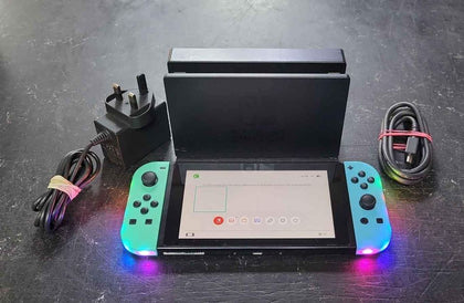 Nintendo Switch Console With 3rd party RGB Joycons.