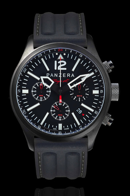 Panzera Flieger 46C Black / Black Rubber (R12)