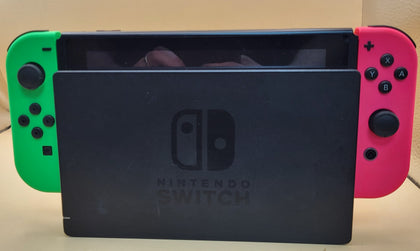 Nintendo Switch Console - 32GB - Neon Pink/Green - Discounted