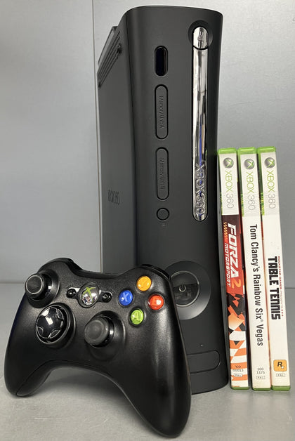 Microsoft Xbox 360 Elite 120GB Console Bundle ( + Forza 2, Tom Clancy's Rainbow Six Vegas, Table Tennis ) ** Unboxed **