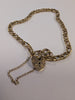 9ct Gold Bracelet With Safety Chain & Heart Lock